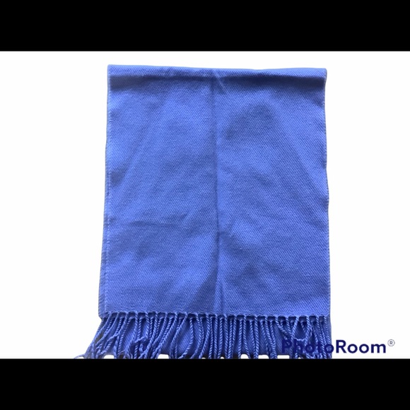 Accessories - 100% cashmere light blue scarf .
